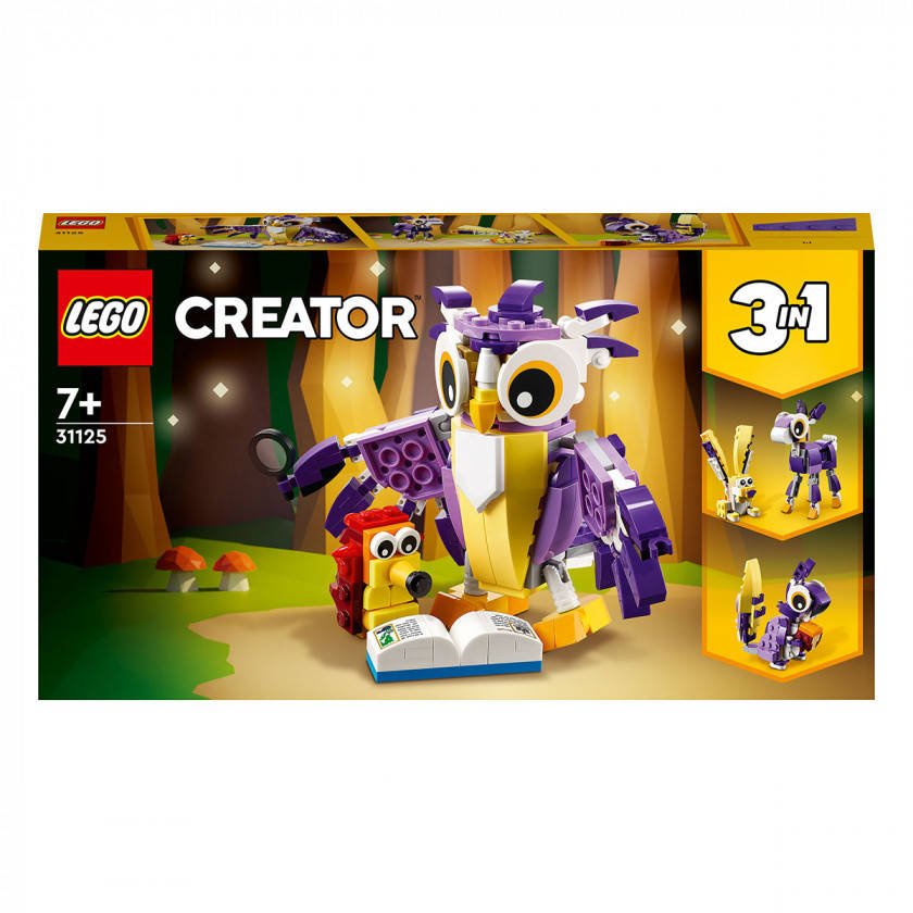 

Конструктор LEGO Creator Удивительные лесные обитатели 175 деталей lego 31125