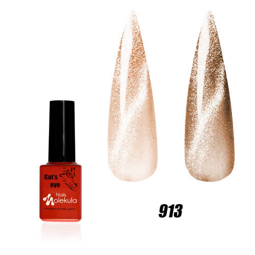 

Кошачий глаз гель лак Molekula 9D № 913 Кварцевый 6 ml