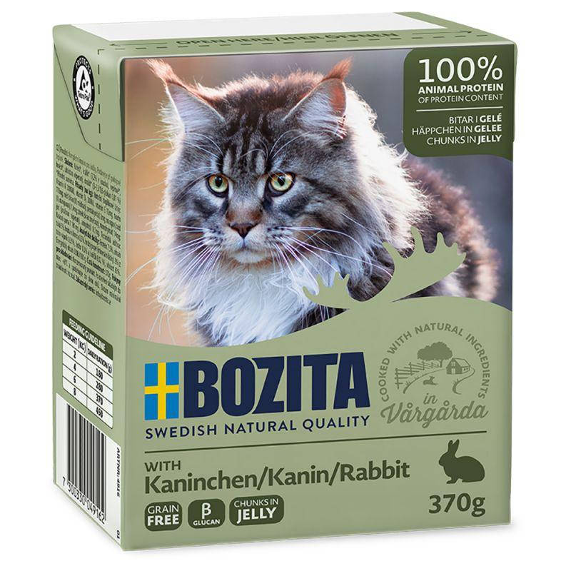 

Bozita (Бозита) корм для котов кусочки в желе с кроликом (370г)