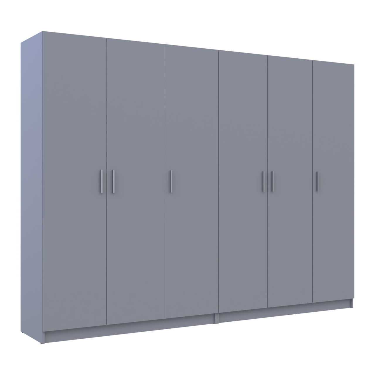 Шафа для одягу комплект Промо Сірий 3+3 ДСП 270х48х204 (80737768) 6