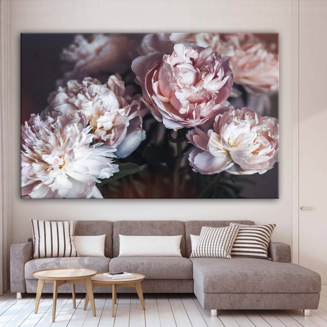 

Картина интерьерная на холсте Пионы 80, 120, 1