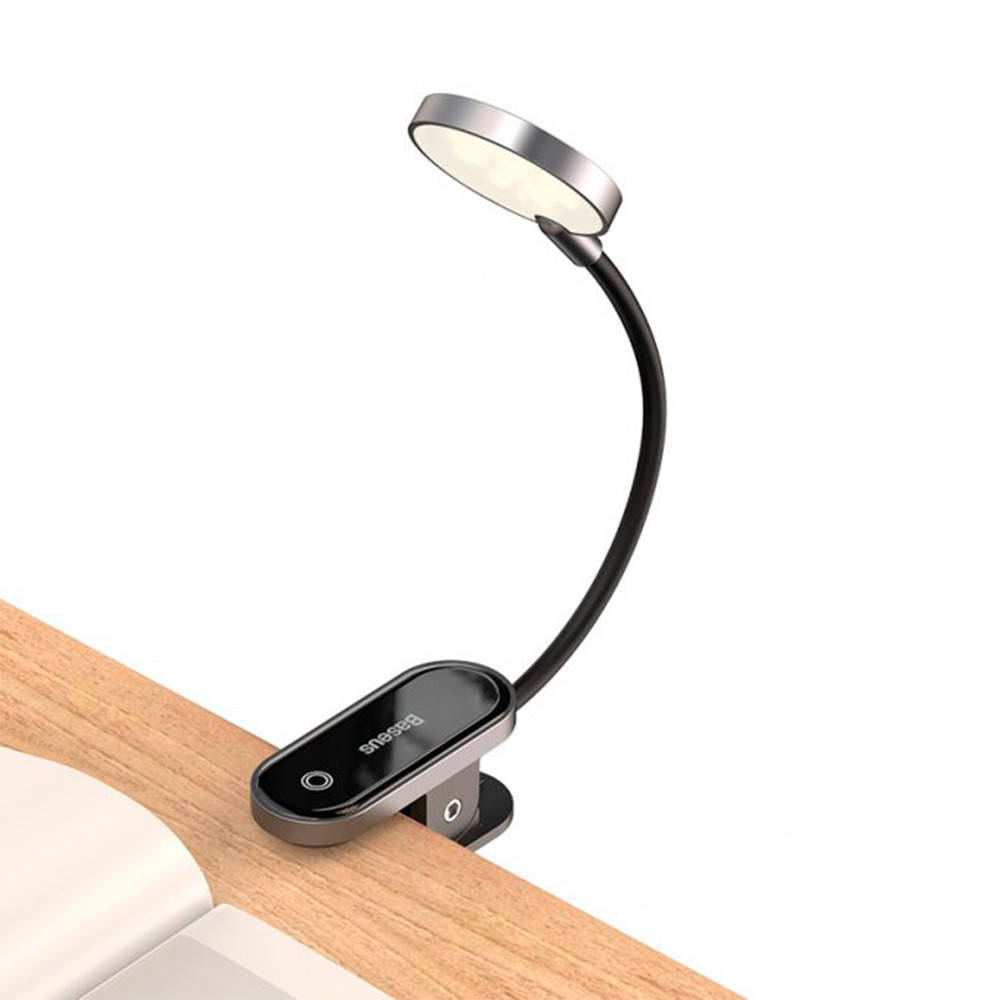 

Офисная настольная лампа DGRAD-0G - Baseus Comfort Reading Mini Clip Lamp Dark Gray