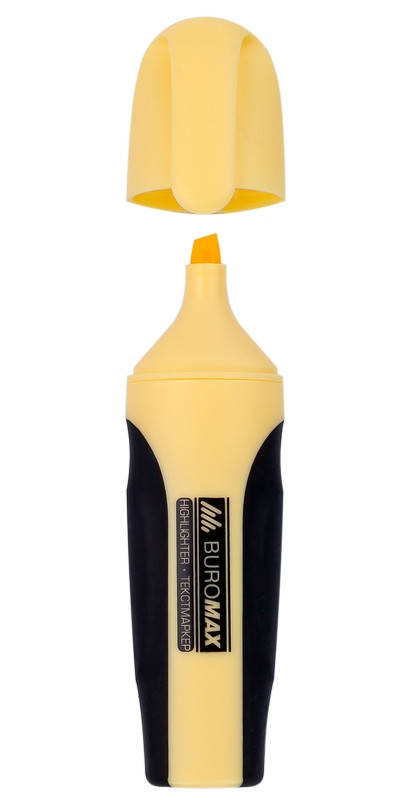 

Маркер текстовыделитель Buromax PASTEL ванильный (BM.8905-47), Черный