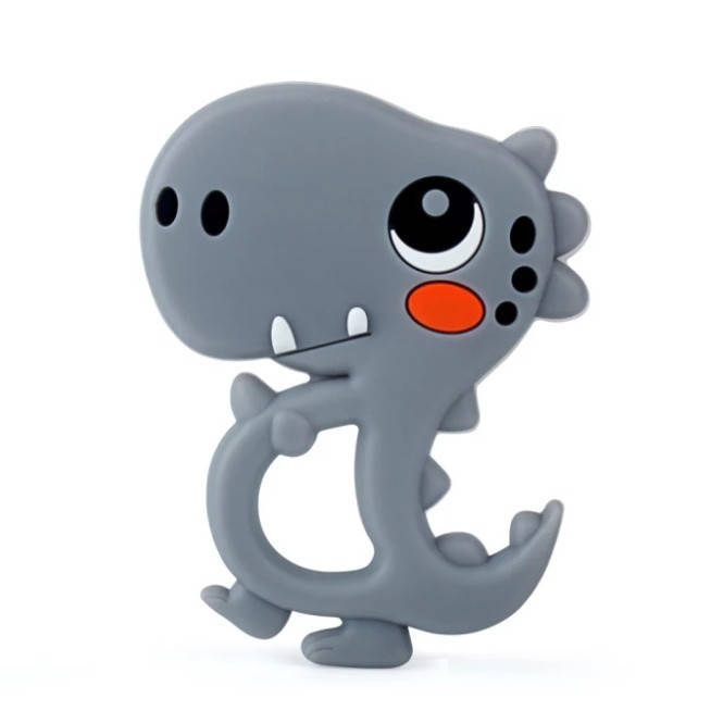 

Дракончик грызунок (прорезыватель) для зубов силиконовый Серый