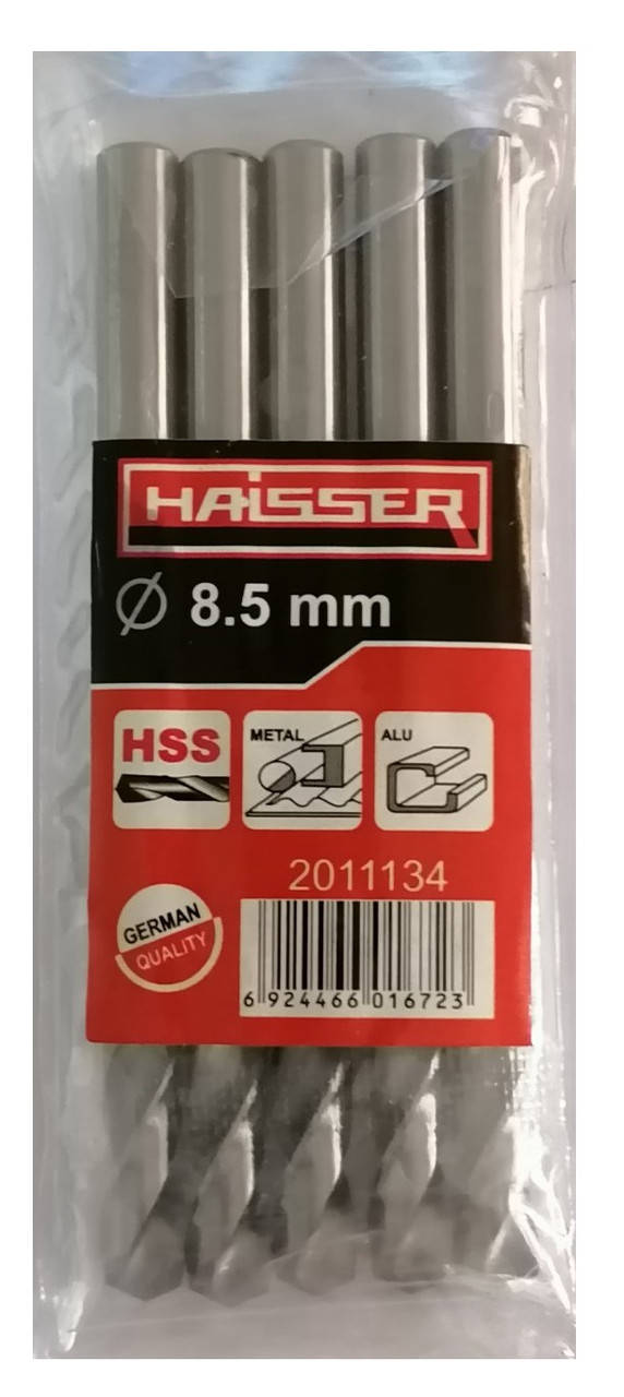 

Сверло по металлу 8.5х75х117 мм цилиндрический хвостовик (DIN 338), HAISSER (HS101020/2011134)