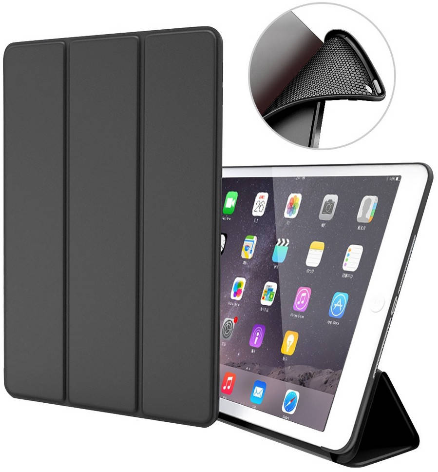 

Чехол iPad Mini 4 (Накладка с ТермоЭффектом) Black (Айпад Мини 4), Черный