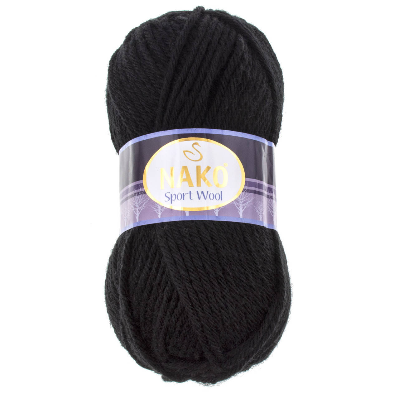 

Пряжа Nako Sport Wool 120м/100г колір 217 чорний, Черный
