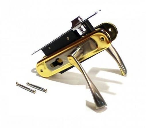 

Замок врезной FUROR Браво 55 мм SN/GP сатен-золото