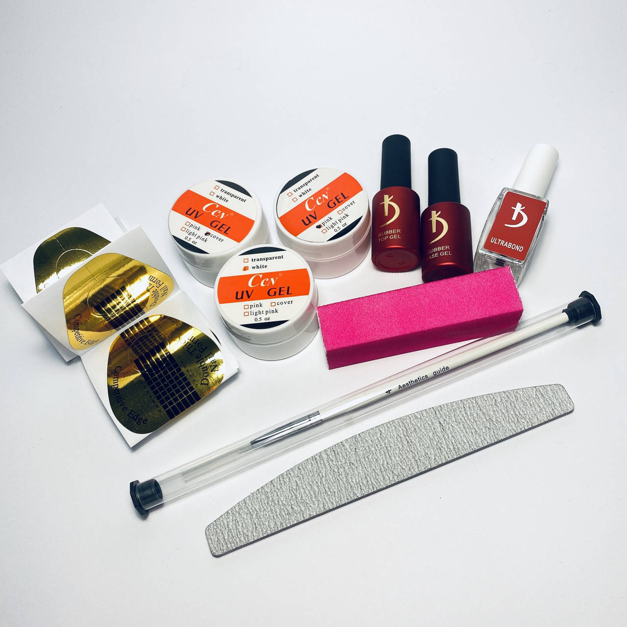 

Стартовый набор для наращивания ногтей гелем Cnn (без лампы)