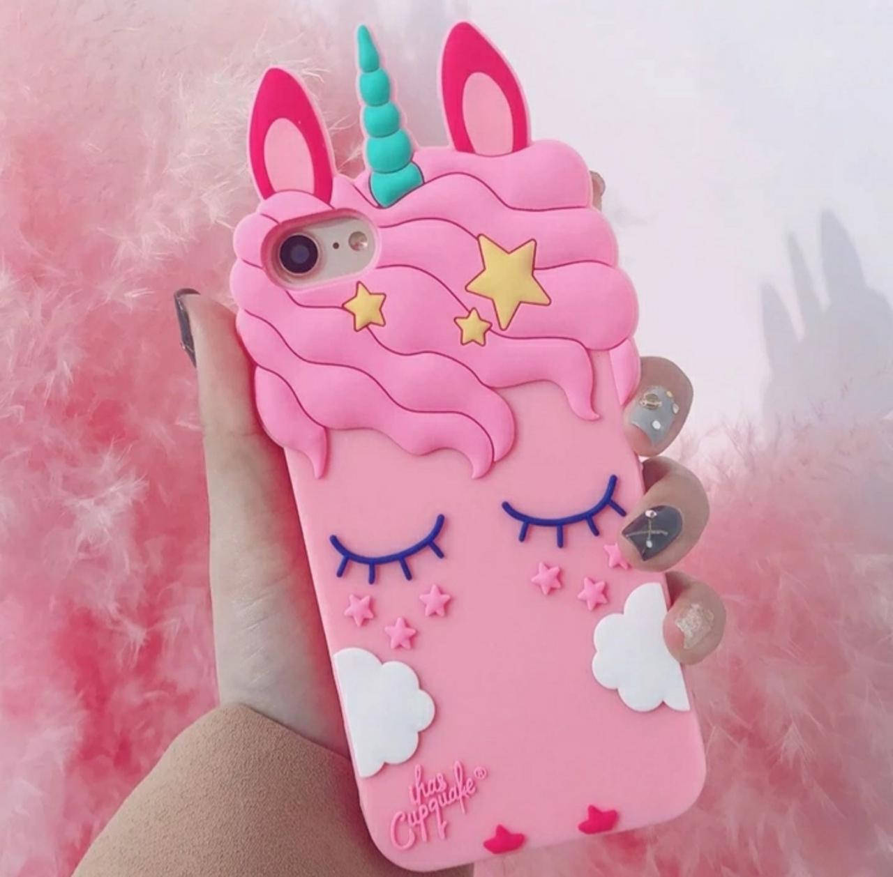 

Чехол на iPhone 6 Единорог детский розовый