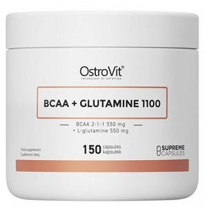 

Аминокислоты (БЦАА) OstroVit BCAA + GLUTAMINE 1100 (150 капсул.)