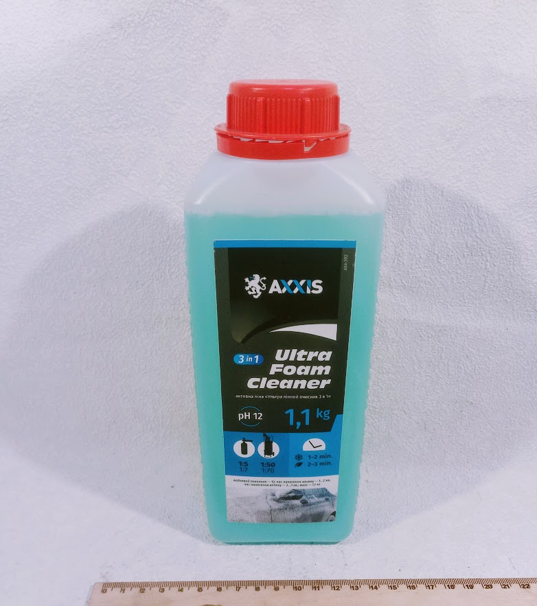 

Активная пена Ultra Foam Cleaner 3 в 1 канистра 1л AXXIS