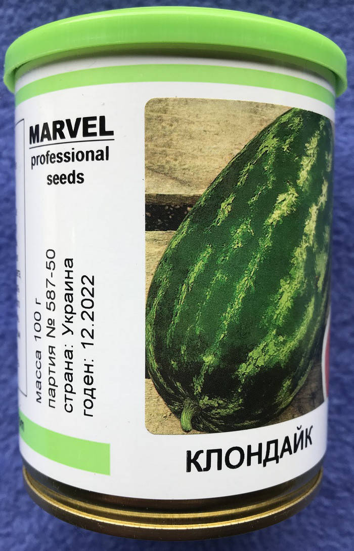 

Семена арбуза Клондайк в банке, Marvel