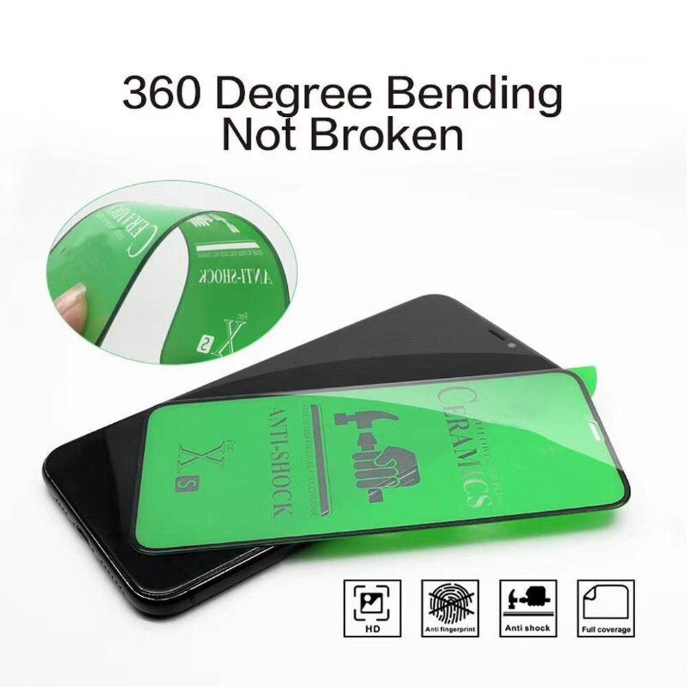 

Гибкое защитное стекло для Xiaomi Redmi 9A на весь экран клей по всей поверхности, Черный