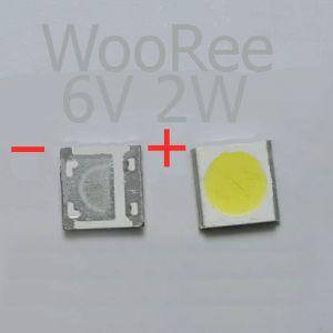 

LED диод подсветки ТВ матрицы 3537 3535 LG Samsung 6V 2W 1шт светодиод - большой WOOREE