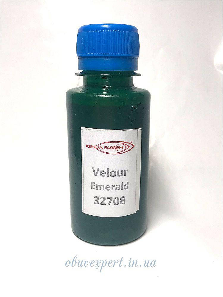 

Фарба для замші Kenda Farben Velour 32708, кол. смарагд,100 мл, Зелёный