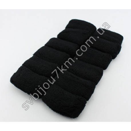 

Резинка для волос женская объемная "Scrunchy", Черный