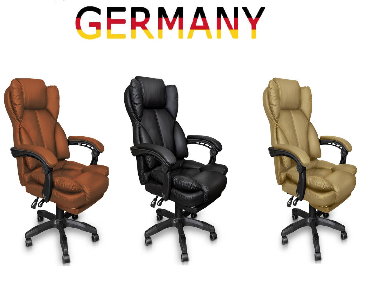 

Офисное кресло для руководителя с подставкой для ног Современный дизайн эко-кожа до 120кг ts-bs05 С1, Разные цвета