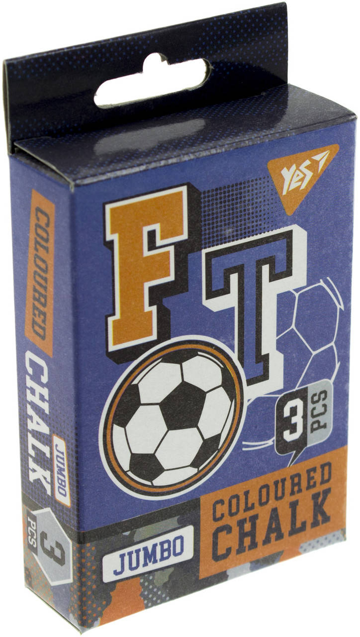 

Крейда кольор. "Yes" №400383 3шт Jumbo Footbal(64)