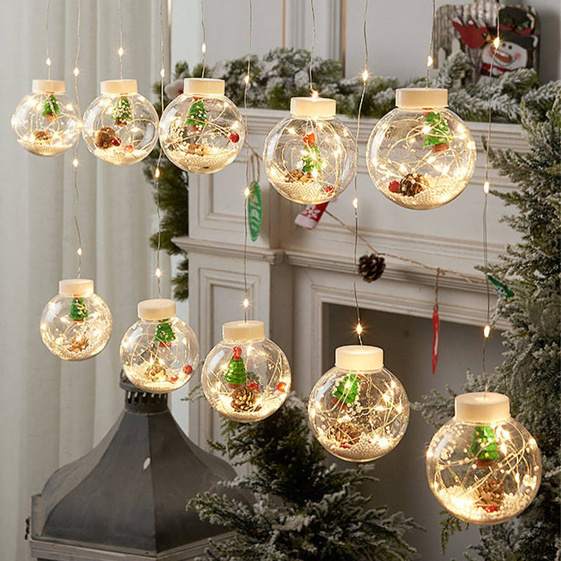 Светодиодная гирлянда Lesko Y004 Christmas Tree 3.5 м Теплый свет новогодняя на окна (LIS_8659-31157)