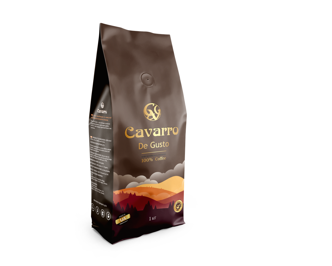 

Кава в зернах CAVARRO DE GUSTO 1кг