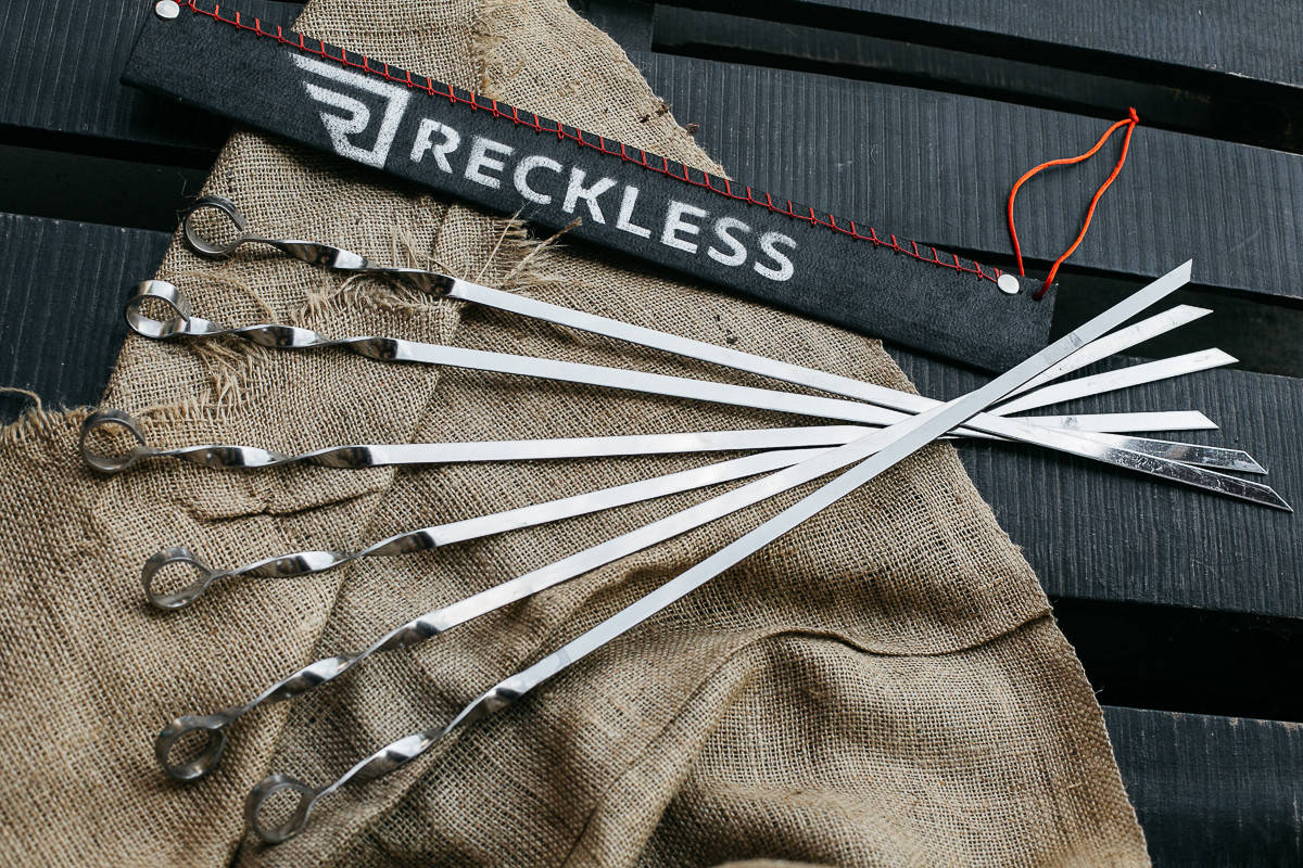 

Набор шампуров из нержавеющей стали 6 шт прямой в колчане 590х10х2мм