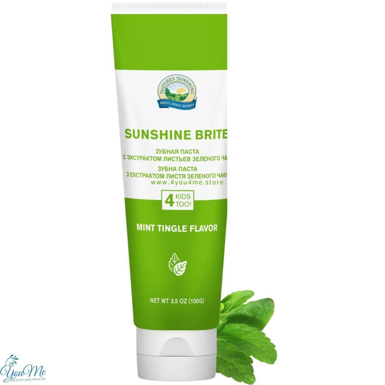 

Зубная паста с экстрактом листьев зеленого чая NSP Sunshine Brite with green tea leaf extract