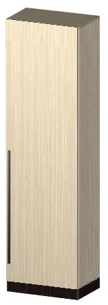 

Шкаф Арья 550 1950х550х380мм венге темный + дуб молочный Мастер Форм