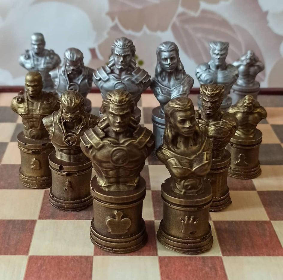 

Сувенирные шоколадные шахматы 32 фигурки в наборе Оригинальный стильный подарок