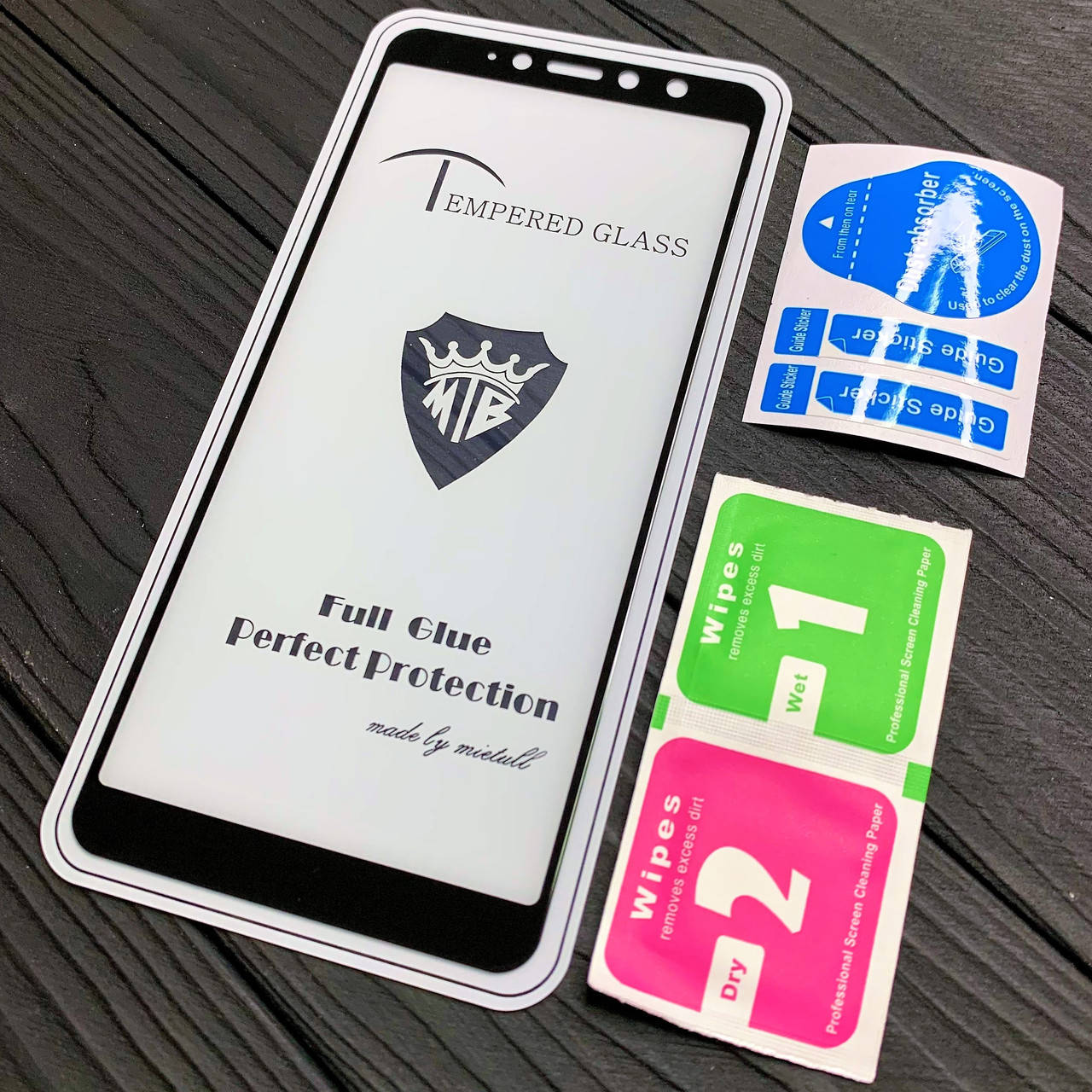 

Защитное стекло для Xiaomi Redmi S2 FullGlue чёрное, Прозрачный