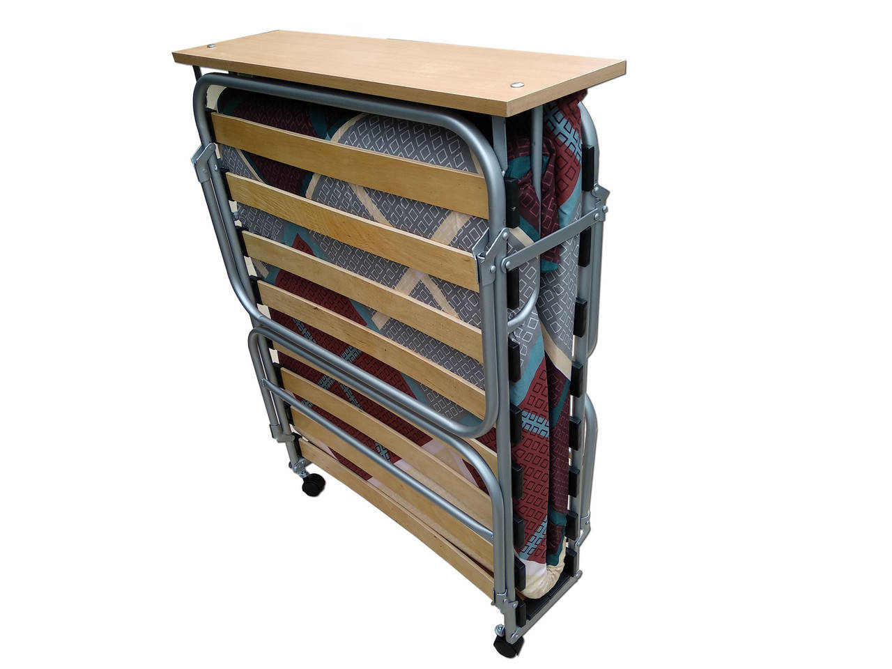 

Раскладушка на ламелях (70*196*34) с матрасом ППУ 5(поролон 5 см) "Лебедь Люкс 70"