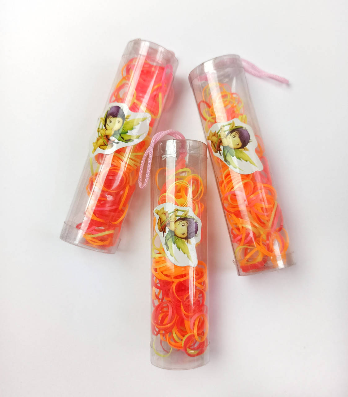 

Маленькие силиконовые резинки для волос Цветные Цена за 1 тубу р000160