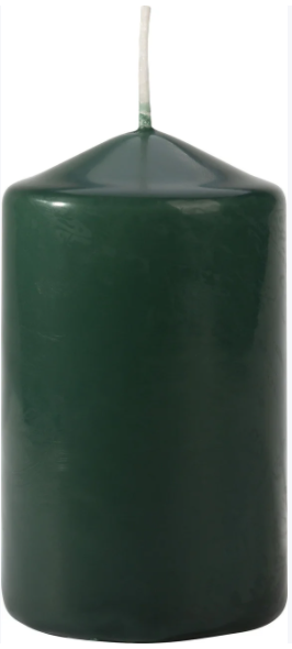

Свеча 10 см темно-зеленая столовая декоративная Bispol Польша, Зелёный