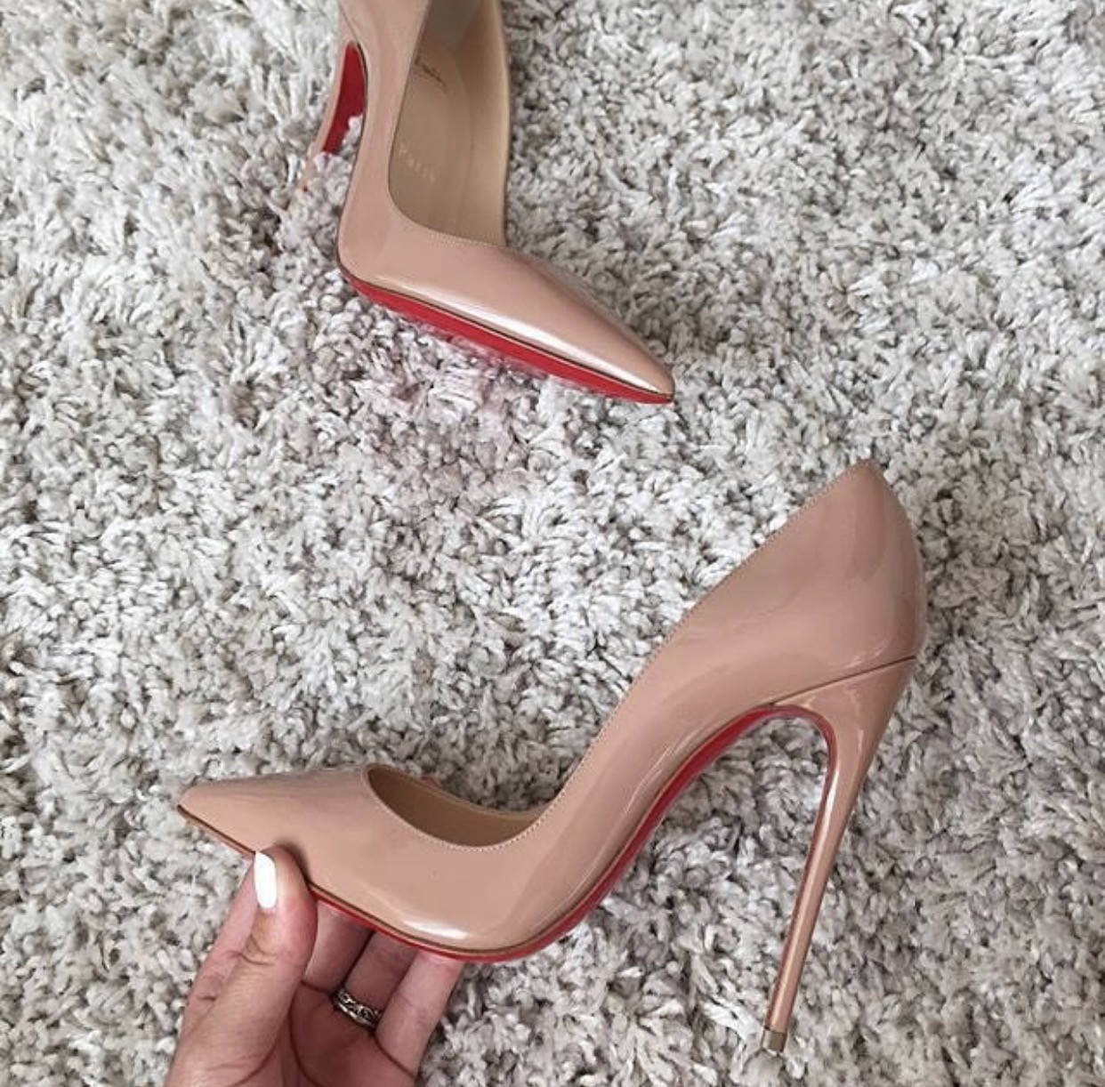 

Женские бежевые туфли-лодочки Christian Louboutin So Kate 12 см каблук с красной подошвой лабутены лабутен 36, Бежевый