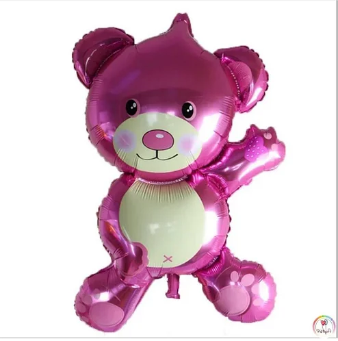 

Фольгированный шарик мини-фигура КНР (34 см) Мишка розовый, Разные цвета