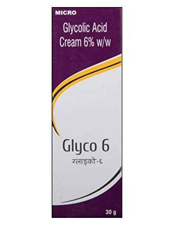 

Крем для лица Glyco 6% С гликолевой кислотой, Glyco Glycolic Acid Skin Cream, легкий пилинг в домашних