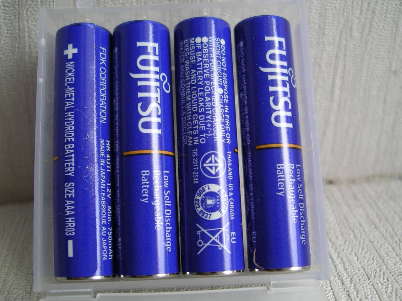 

Аккумулятор Fujitsu BLUE AAA 800 mAh, 4 штуки