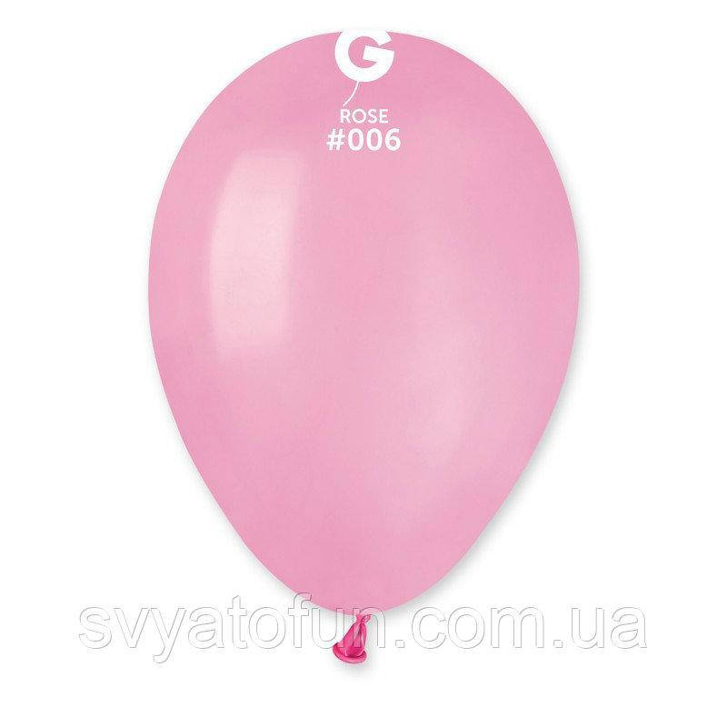

Латексные воздушные шарики 8" пастель 06 розовый 100шт/уп Gemar