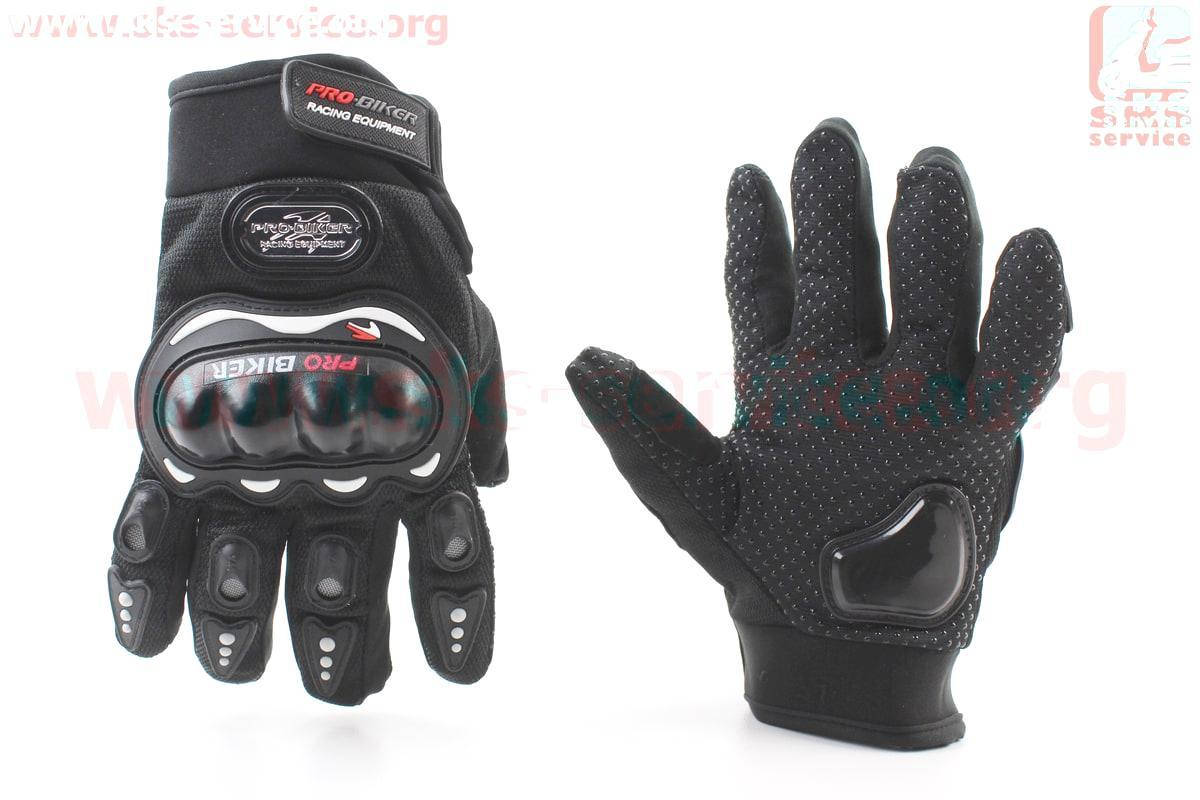

Перчатки мотоциклетные -черные фирмы PRO BIKER, Черный
