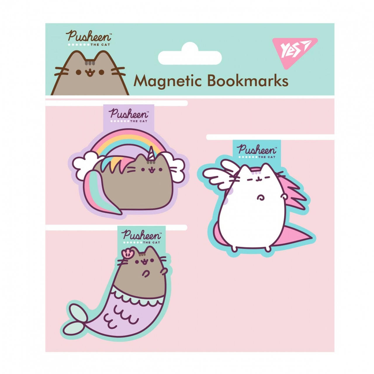 

Закладки магнитные YES "PUSHEEN", 3 шт. 707563