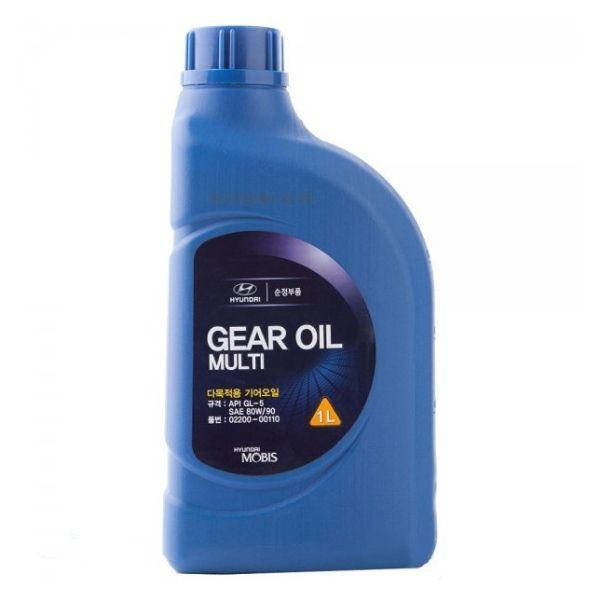 

Трансмиссионное масло Mobis Gear Oil Multi 80W-90 GL-5 1л (0220000110) ORG 0220000110