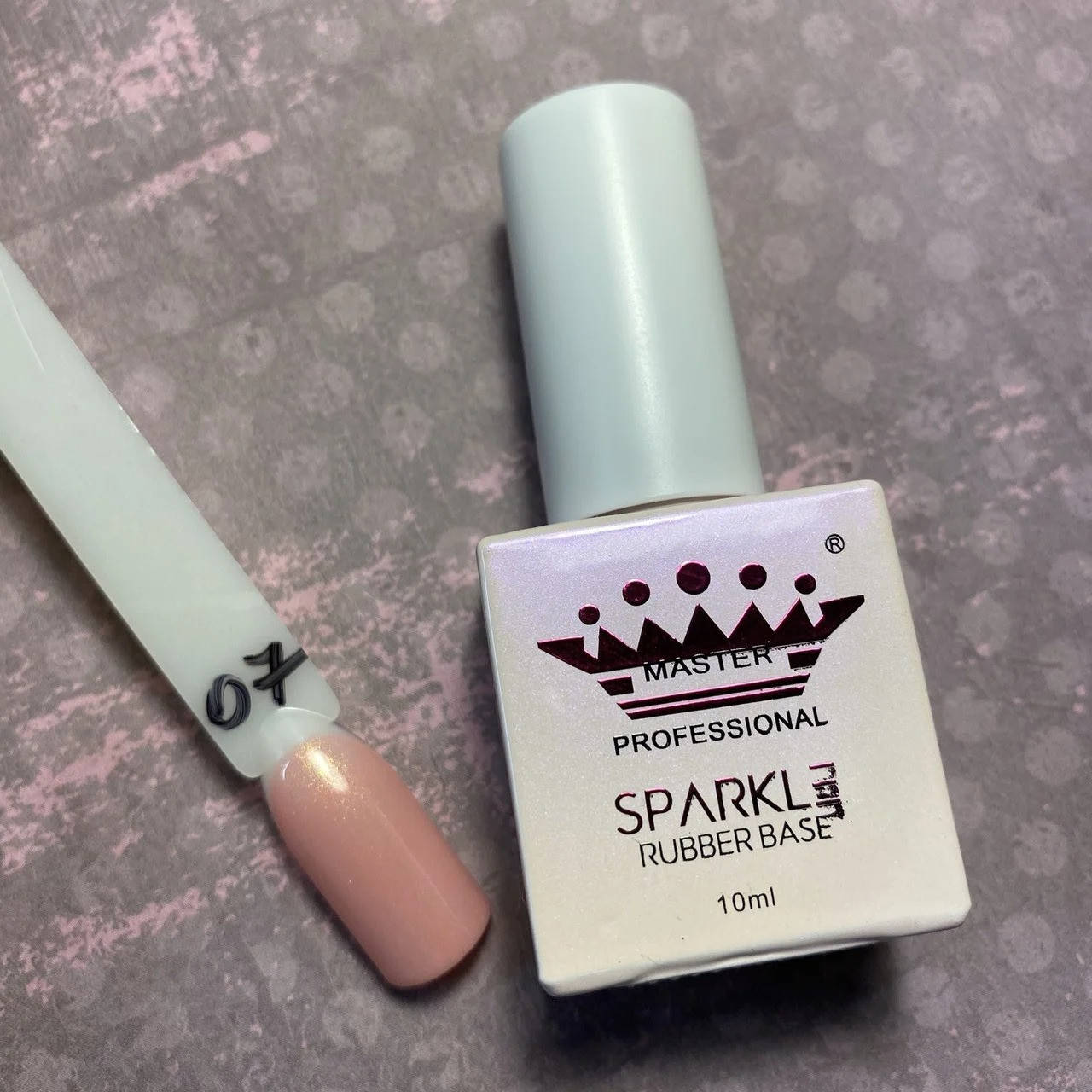 

База каучуковая камуфлирующая с шиммером Master Professional Sparkle №07, 10мл