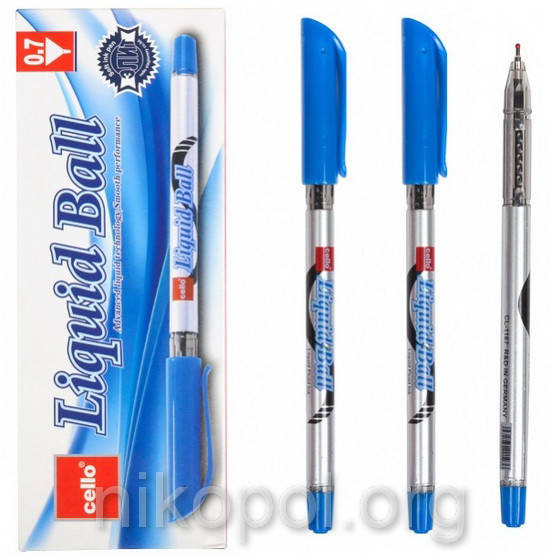 

Ручка масляная Cello Liquid Ball 1167 синяя