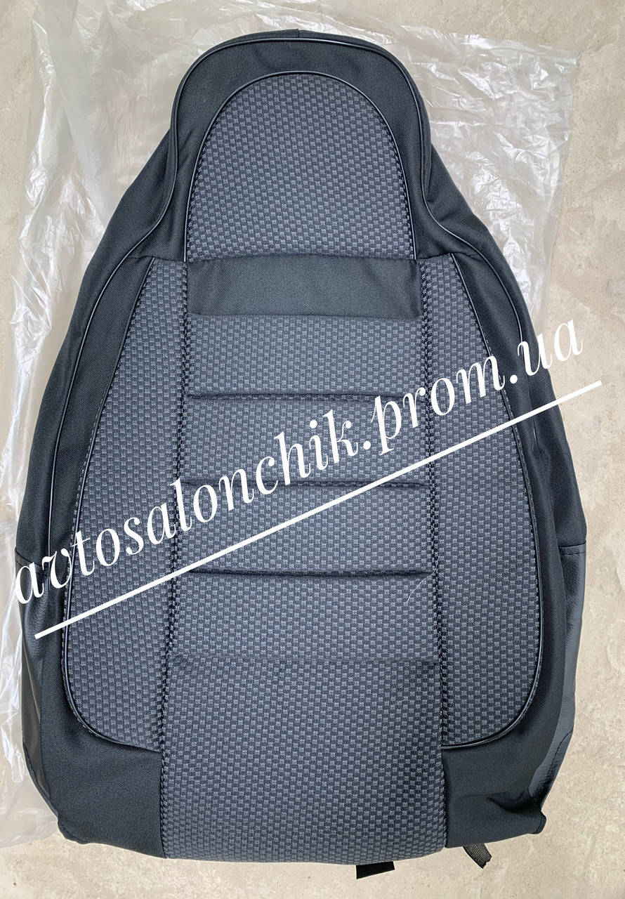 

Чехлы сидений на Таврию ЗАЗ 1102 кожзаменитель с тканью ПИЛОТ черные