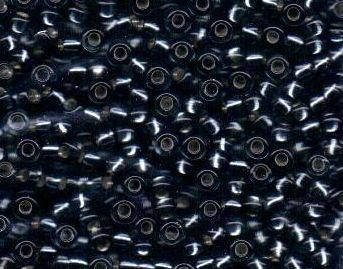 

Бисер, черное прозрачное стекло отверстие прокрашенное серебристым /337 (47010), 50гр