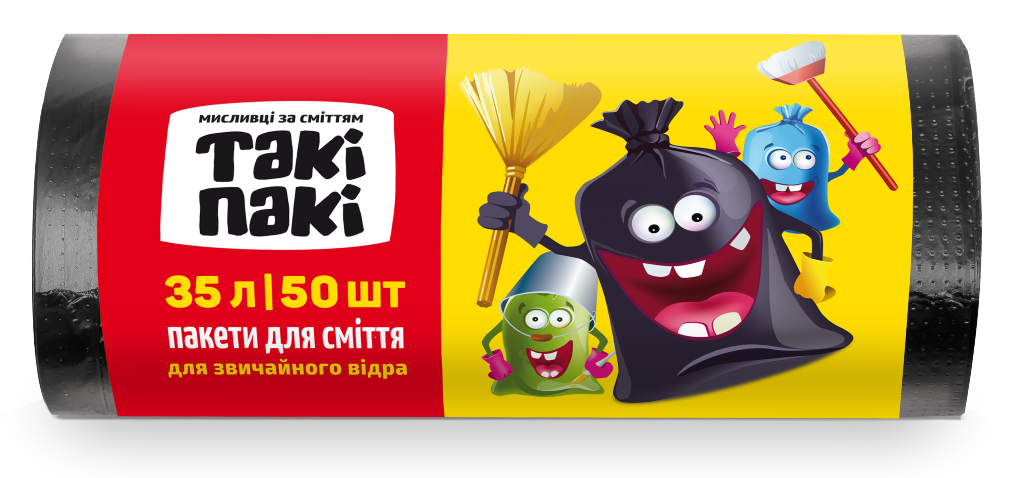 

Пакеты для мусора Таки Паки 35 л 50 шт 4820201220078