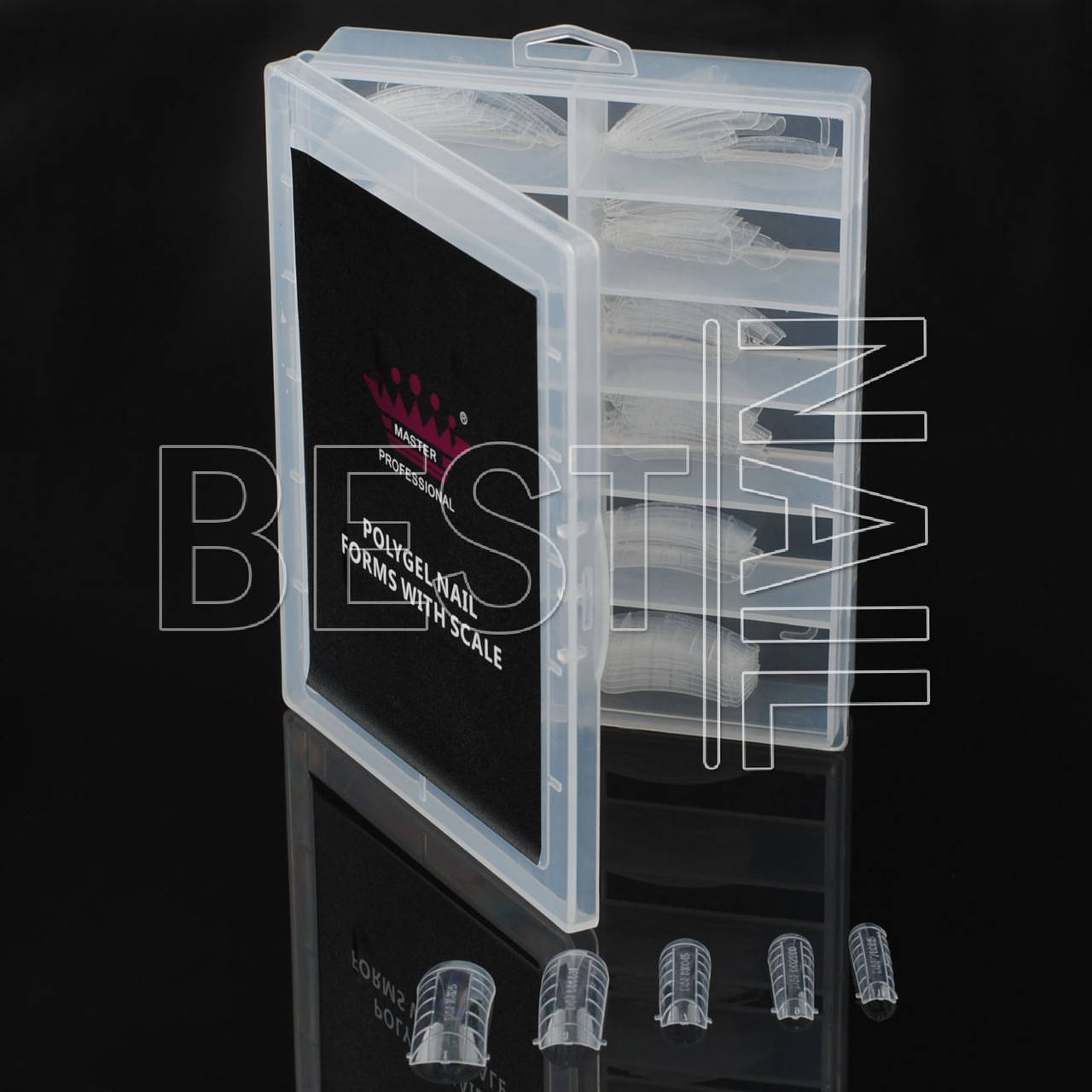 

Верхние силиконовые формы для наращивания ногтей Master Professional (с делениями), 120 штук