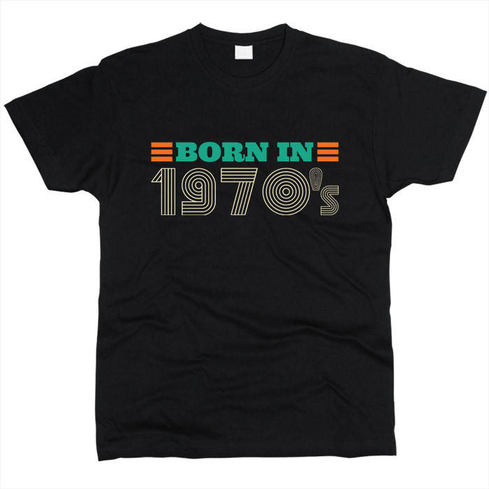 

Born In 1970s 01 Футболка мужская Черный, XXL
