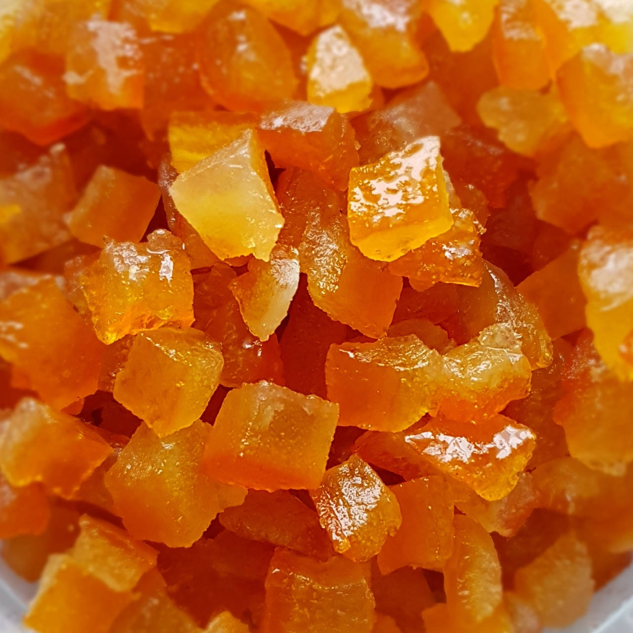 

Цедра апельсина мягкая кубиками 10×10 мм, Royal Steensma, Нидерланды, 1 кг