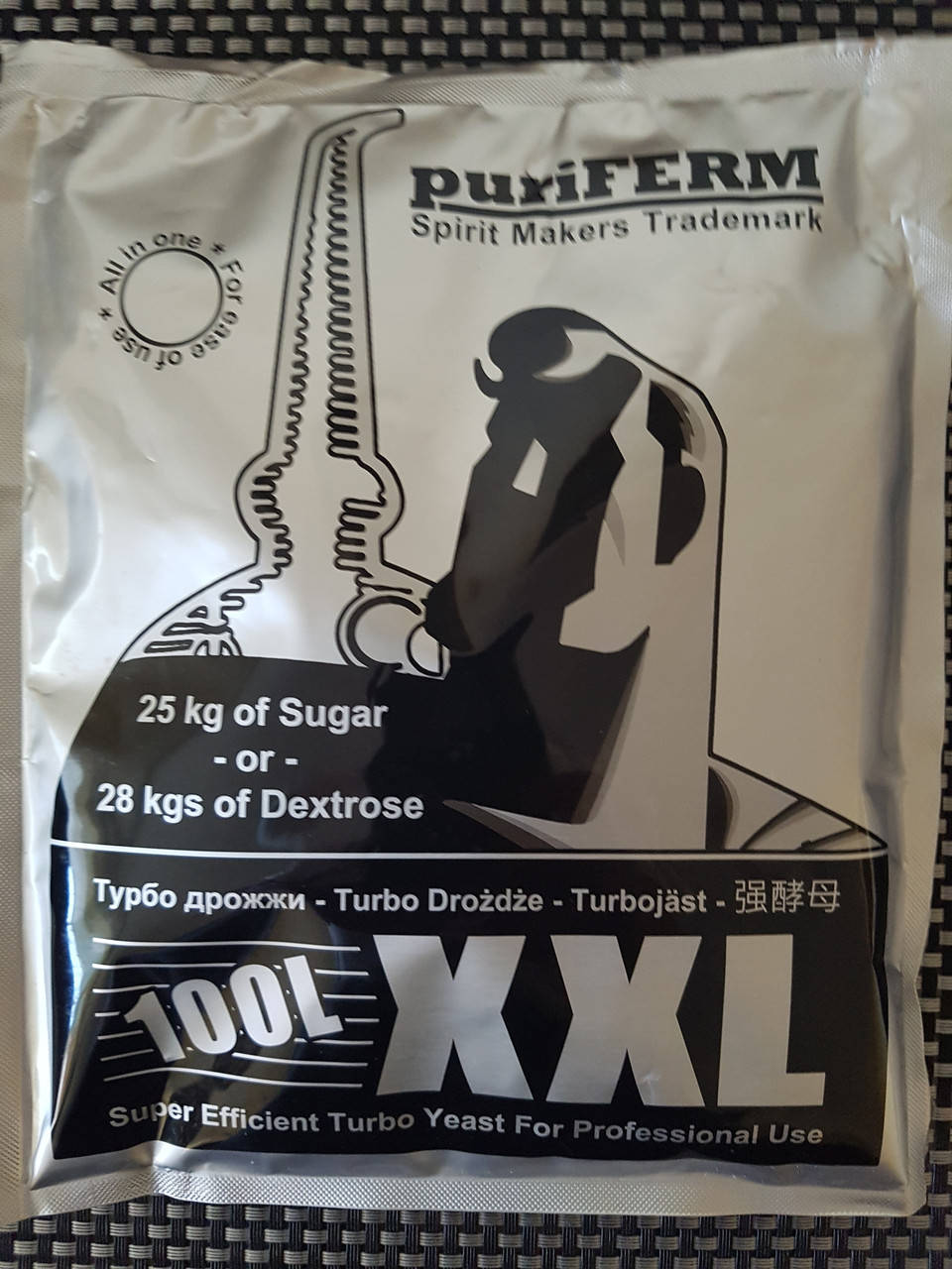 

Дрожжи Турбо PuriFERM XXL Turbo Yeast 100l 360г.